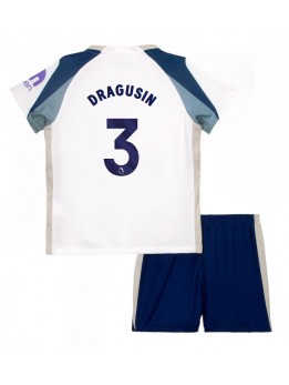 Billige Tottenham Hotspur Radu Dragusin #3 Hjemmedraktsett Barn 2025-26 Kortermet (+ Korte bukser)